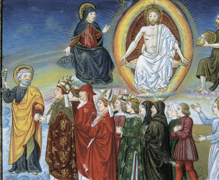 Framed Print : DE PREDIS, Cristoforo (1440-1486). Stories of Saint Joachim, Saint Anne, Virgin Mary, Jesus, the Baptist and the End of the World. 1476