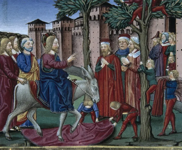 Framed Print : DE PREDIS, Cristoforo (1440-1486). Stories of Saint Joachim, Saint Anne, Virgin Mary, Jesus, the Baptist and the End of the World. 1476