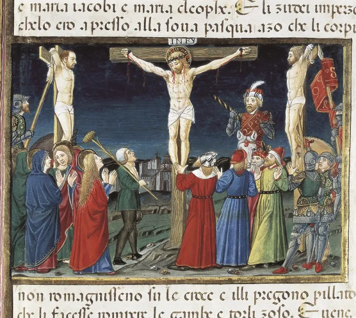 Framed Print : DE PREDIS, Cristoforo (1440-1486). Stories of Saint Joachim, Saint Anne, Virgin Mary, Jesus, the Baptist and the End of the World. 1476