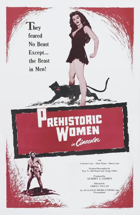 Framed Print : PREHISTORIC WOMEN, US poster art, 1950