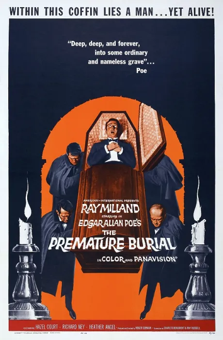Framed Print : THE PREMATURE BURIAL, US poster art, 1962
