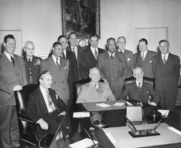 Framed Print : Pres. Truman desegregated the U.S. Military with Executive Order 9981, on July 26, 1948
