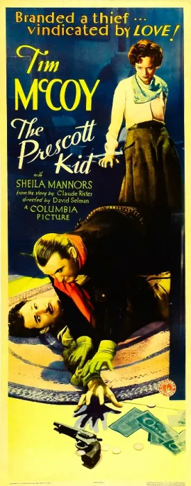 Framed Print : THE PRESCOTT KID, center: Tim McCoy, right: Sheila Mannors (aka Sheila Bromley), 1934