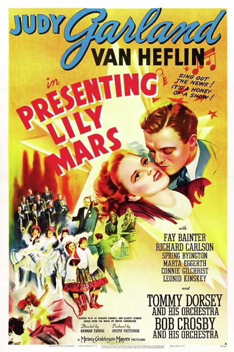 Framed Print : PRESENTING LILY MARS, US poster art, Judy Garland, Van Heflin, Bob Crosby and His Orchestra, 1943 Framed Print : PRESENTING LILY MARS, US poster art, Judy Garland, Van Heflin, Bob Crosby and His Orchestra, 1943