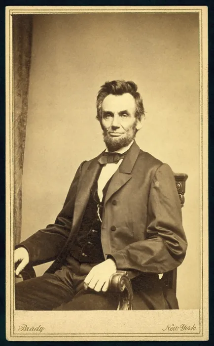Framed Print : President Abraham Lincoln (1809-1865) seated, taken January 8, 1864 by Mathew Brady (1823-1896) Framed Print : President Abraham Lincoln (1809-1865) seated, taken January 8, 1864 by Mathew Brady (1823-1896)