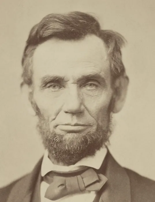 Framed Print : President Abraham Lincoln, August 9, 1863. Sepia toned print of photograph made by Alexander Gardner in a session at Mathew Bradys Washington DC photo studio
