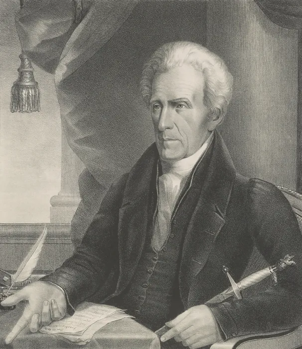 Framed Print : President Andrew Jackson, 1833 print by Ezra Bisbee (BSLOC_2017_6_13) Framed Print : President Andrew Jackson, 1833 print by Ezra Bisbee (BSLOC_2017_6_13)