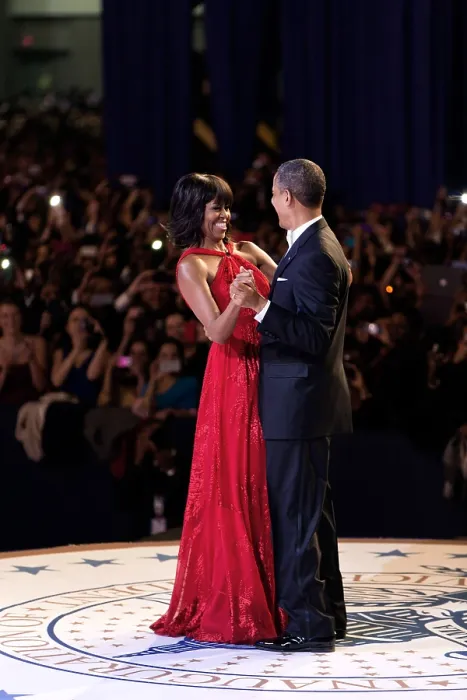 Framed Print : President Barack and Michelle Obama dance at the Commander in Chief Inaugural Ball. Jan 21, 2013. The First Lady's red evening gown was designed by Jason Wu. (BSLOC_2015_3_49) Framed Print : President Barack and Michelle Obama dance at the Commander in Chief Inaugural Ball. Jan 21, 2013. The First Lady's red evening gown was designed by Jason Wu. (BSLOC_2015_3_49)