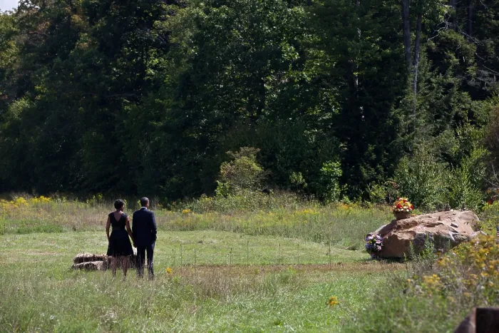Framed Print : President Barack Obama and First Lady Michelle Obama at Flight 93 National Memorial. Sept. 11, 2011, on the tenth anniversary of the 9 / 11 attacks, at Shanksville, Pa