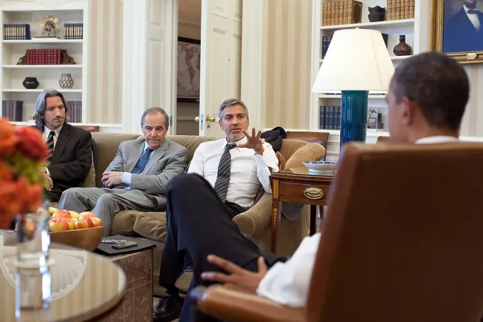Framed Print : President Barack Obama meets with Human Rights activists in the Oval Office, March 15, 2012. L-R: John Prendergast, Enough Project co-founder; Ambassador Princeton Lyman, the U.S Framed Print : President Barack Obama meets with Human Rights activists in the Oval Office, March 15, 2012. L-R: John Prendergast, Enough Project co-founder; Ambassador Princeton Lyman, the U.S