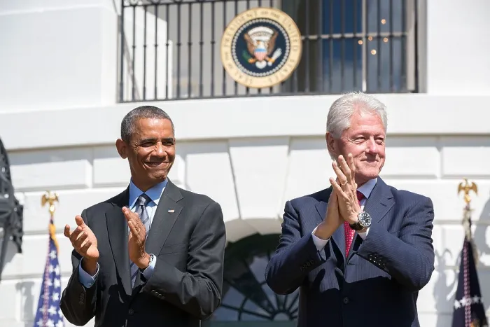 Framed Print : President Barack Obama and former Pres. Bill Clinton on the 20th Anniversary of the AmeriCorps Framed Print : President Barack Obama and former Pres. Bill Clinton on the 20th Anniversary of the AmeriCorps