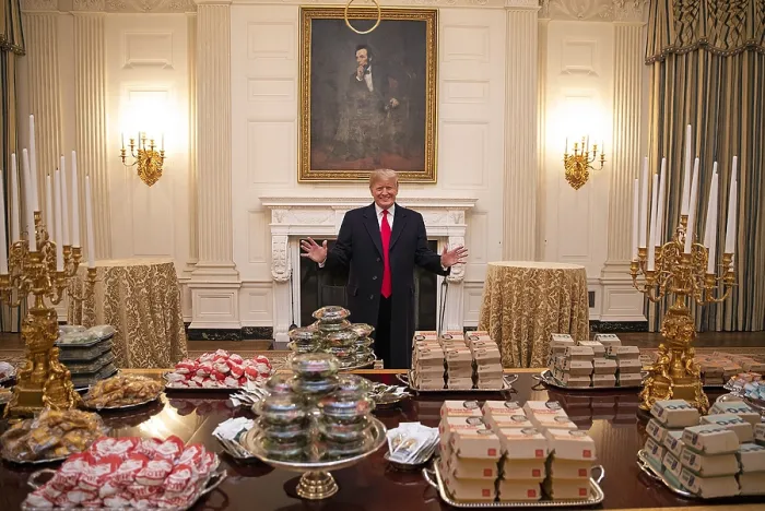 Framed Print : President Donald Trump welcomes the press to the State Dining Room, Jan. 14, 2019 Framed Print : President Donald Trump welcomes the press to the State Dining Room, Jan. 14, 2019