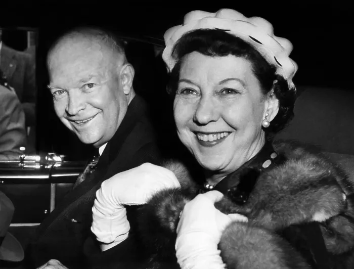 Framed Print : President Dwight D. Eisenhower and his wife, Mamie Eisenhower. ca. 1952. Courtesy: CSU Archives / Everett Collection Framed Print : President Dwight D. Eisenhower and his wife, Mamie Eisenhower. ca. 1952. Courtesy: CSU Archives / Everett Collection