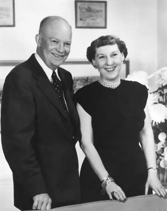 Framed Print : President Dwight Eisenhower and wife Mamie, 1953 - (BSLOC_2014_16_79) Framed Print : President Dwight Eisenhower and wife Mamie, 1953 - (BSLOC_2014_16_79)