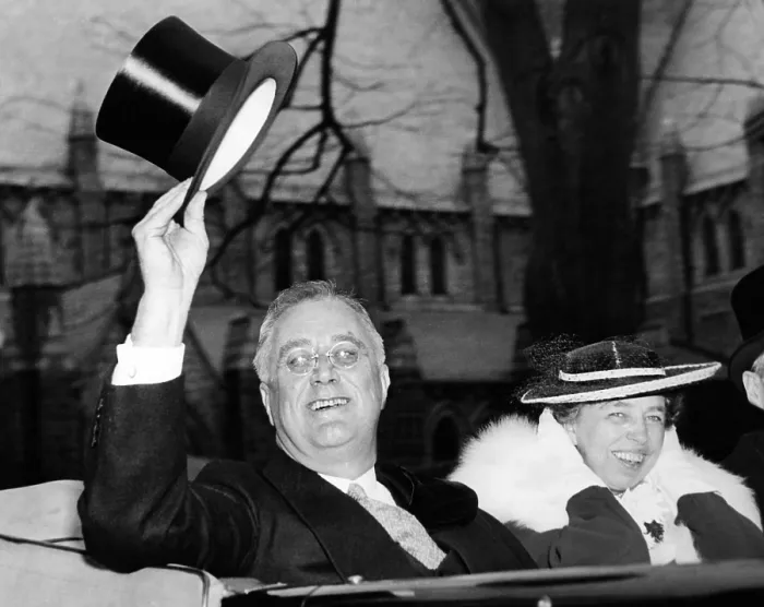 Framed Print : President Franklin and Eleanor Roosevelt greeting crowds in Washington, DC. They were leaving Easter Services at St. Thomas Episcopal Church. April 17, 1938 Framed Print : President Franklin and Eleanor Roosevelt greeting crowds in Washington, DC. They were leaving Easter Services at St. Thomas Episcopal Church. April 17, 1938