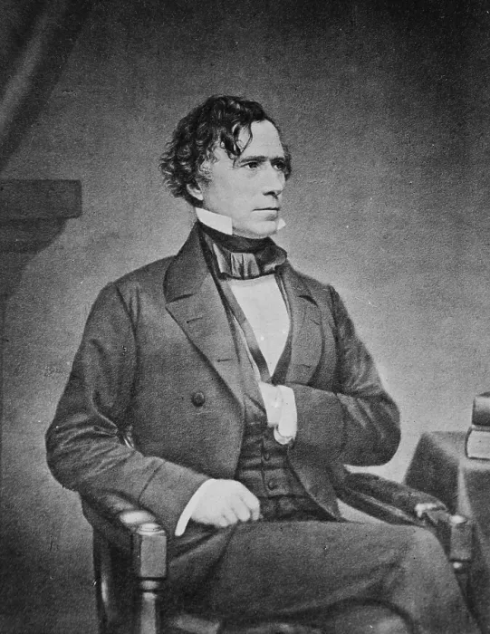 Framed Print : President Franklin Pierce. by Matthew Brady, 1850s