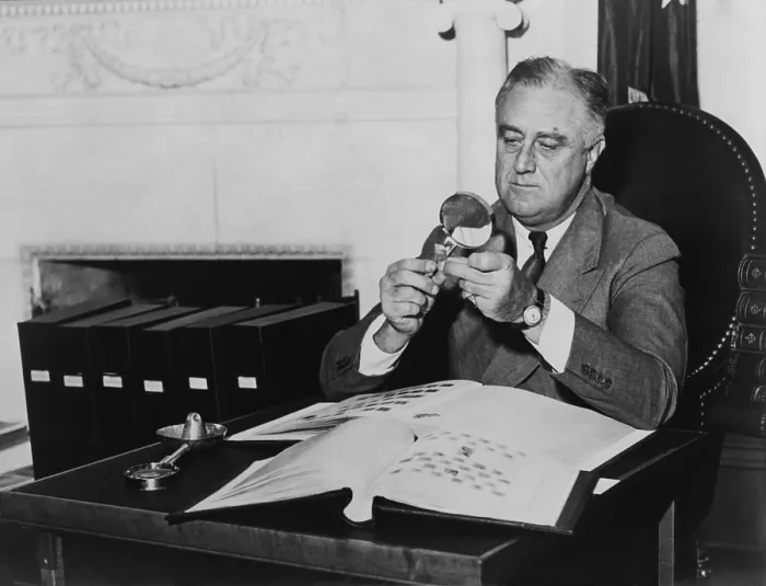 Framed Print : President Franklin Roosevelt after his 1936 re-election, with his stamp collection, a favorite hobby. White House, Washington, D.C. (BSLOC_2015_2_248) Framed Print : President Franklin Roosevelt after his 1936 re-election, with his stamp collection, a favorite hobby. White House, Washington, D.C. (BSLOC_2015_2_248)