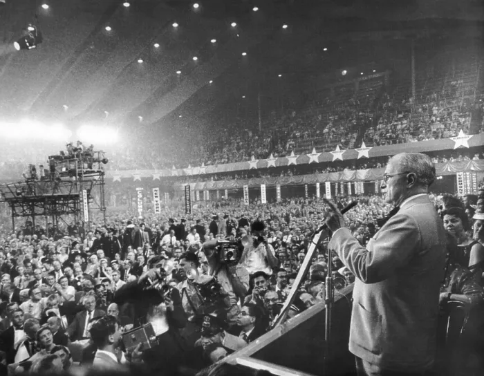 Framed Print : Former President Harry Truman at the 1956 Democratic National Convention Framed Print : Former President Harry Truman at the 1956 Democratic National Convention