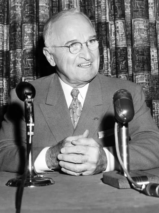 Framed Print : Former President Harry Truman in 1958