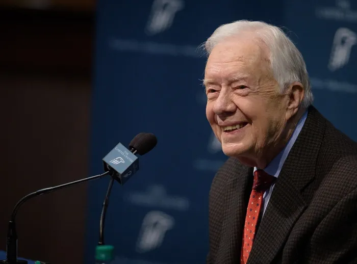 Framed Print : Former President Jimmy Carter announcing that he was diagnosed with metastatic melanoma on his liver, which had spread to his brain Framed Print : Former President Jimmy Carter announcing that he was diagnosed with metastatic melanoma on his liver, which had spread to his brain