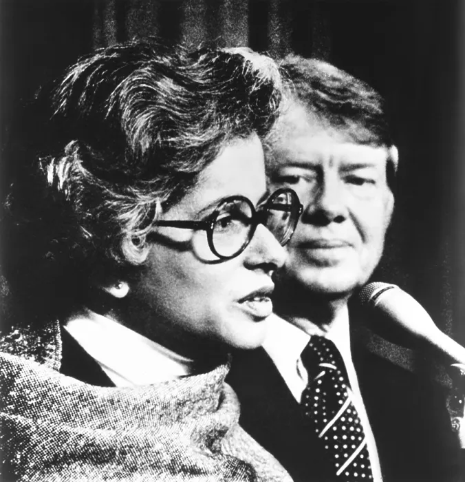 Framed Print : President Jimmy Carter appointed Patricia Harris to two cabinet-level posts
