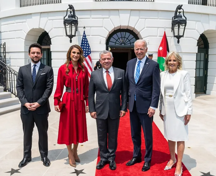 Framed Print : President Joe Biden, First Lady Jill Biden, with Jordans King Abdullah II, Queen Rania, and Crown Prince Al Hussein Bin Abdullah II, July 19, 2021 Framed Print : President Joe Biden, First Lady Jill Biden, with Jordans King Abdullah II, Queen Rania, and Crown Prince Al Hussein Bin Abdullah II, July 19, 2021