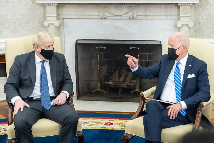 Framed Print : President Joe Biden meets with British Prime Minster Boris Johnson, Sept. 21, 2021 Framed Print : President Joe Biden meets with British Prime Minster Boris Johnson, Sept. 21, 2021