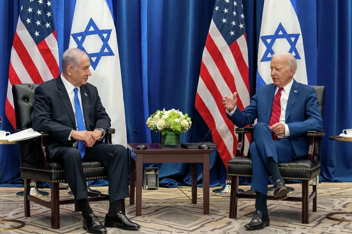Framed Print : President Joe Biden meets with Israeli Prime Minister Benjamin Netanyahu, during the UN General Assembly, Sept. 20. 2023 Framed Print : President Joe Biden meets with Israeli Prime Minister Benjamin Netanyahu, during the UN General Assembly, Sept. 20. 2023