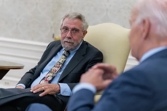 Framed Print : President Joe Biden meets with Paul Krugman, economist and columnist for The New York Times, August 14, 2023, in the White House Oval Office Framed Print : President Joe Biden meets with Paul Krugman, economist and columnist for The New York Times, August 14, 2023, in the White House Oval Office