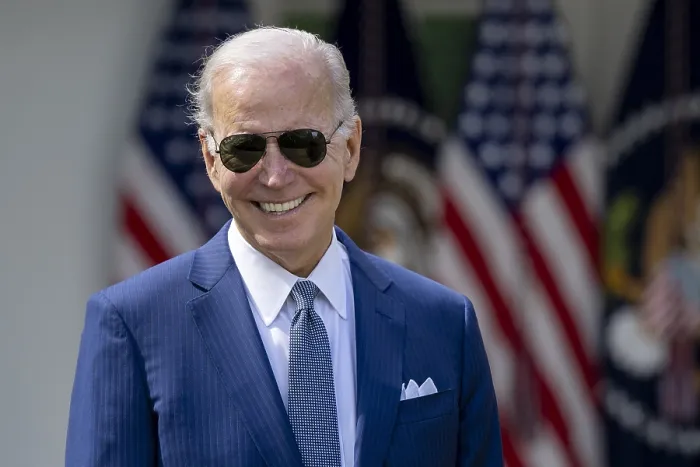Framed Print : President Joe Biden smiles while speaking on lowering healthcare costs, Sept. 27, 2022, in the White House Rose Garden Framed Print : President Joe Biden smiles while speaking on lowering healthcare costs, Sept. 27, 2022, in the White House Rose Garden