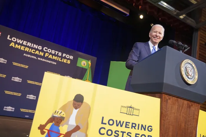 Framed Print : President Joe Biden speaks about lowering medical costs for American families at Green River College in Auburn, Washington, April 22, 2022 Framed Print : President Joe Biden speaks about lowering medical costs for American families at Green River College in Auburn, Washington, April 22, 2022