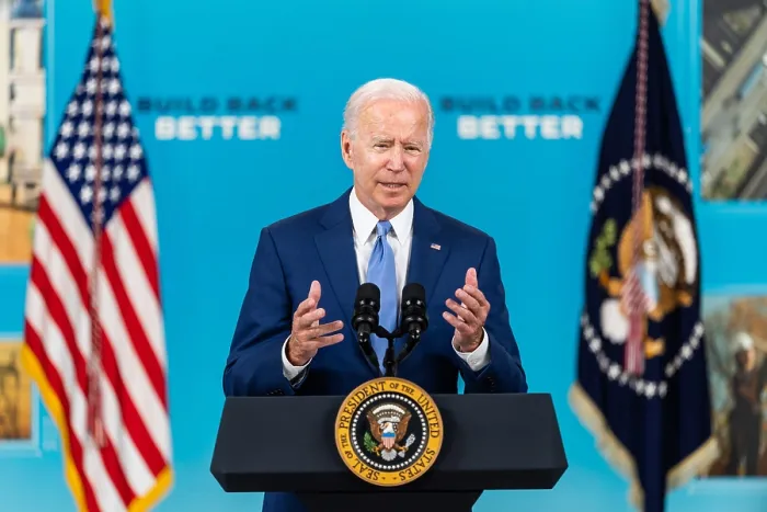 Framed Print : President Joe Biden speaks on the September jobs report, Friday, October 8, 2021