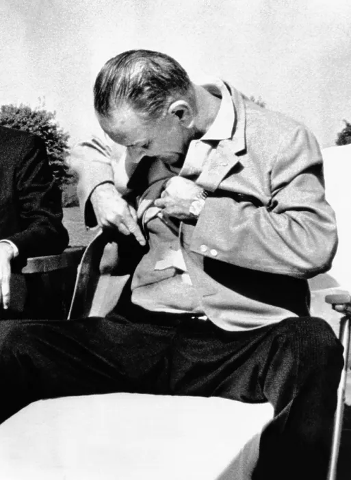 Framed Print : President Lyndon Johnson shows the press his gall bladder surgery scars. For years, this was seen as LBJ's rustic behavior Framed Print : President Lyndon Johnson shows the press his gall bladder surgery scars. For years, this was seen as LBJ's rustic behavior