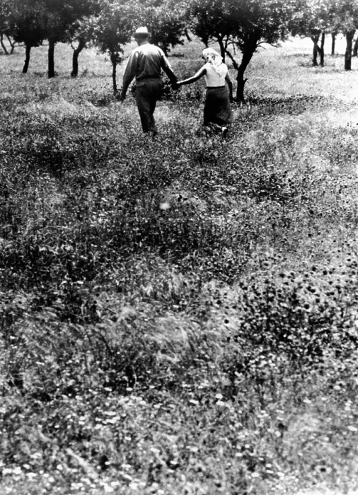 Framed Print : President Lyndon and Lady Bird Johnson walk hand-in-hand through a field of flowers. LBJ Ranch, Summer, 1966. (CSU_ALPHA_718) CSU Archives / Everett Collection Framed Print : President Lyndon and Lady Bird Johnson walk hand-in-hand through a field of flowers. LBJ Ranch, Summer, 1966. (CSU_ALPHA_718) CSU Archives / Everett Collection
