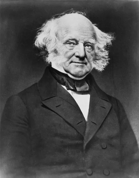 Framed Print : President Martin Van Buren (1782-1862) in photographic portrait