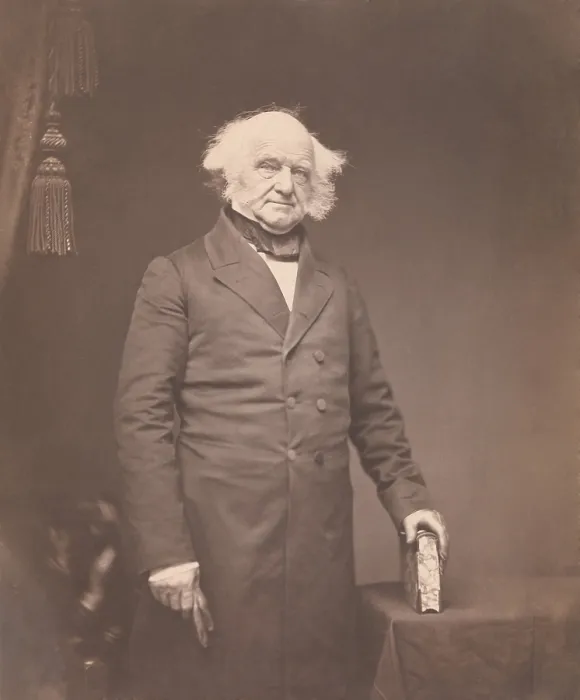 Framed Print : President Martin Van Buren, on portrait photograph by Mathew B. Brady, 1855-58 Framed Print : President Martin Van Buren, on portrait photograph by Mathew B. Brady, 1855-58