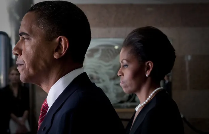 Framed Print : President and Michelle Obama at a memorial service on Nov. 10 2009 at Fort Hood Texas. The ceremony is to honor the victims of the Nov