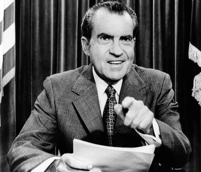 Framed Print : President Richard Nixon presents a new Vietnam Peace Plan. It called from US and North Vietnamese troop withdrawals, prisoner releases, the resignation South Vietnamese Pres