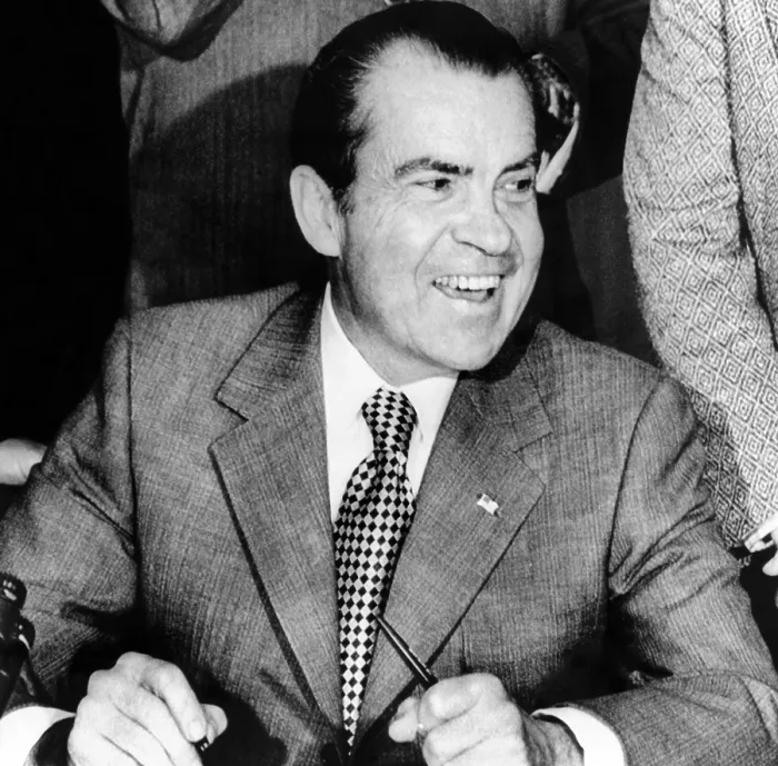 Framed Print : President Richard Nixon smiles during a White House signing ceremony Framed Print : President Richard Nixon smiles during a White House signing ceremony