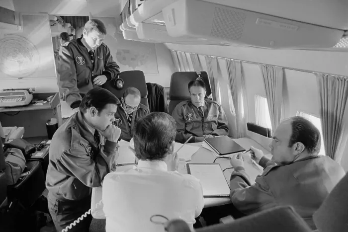 Framed Print : President Richard Nixon's staff aboard Air Force One during the 1972 presidential campaign. Group includes Ronald Ziegler Dwight Chapin H.R Haldeman and John Ehrlichman Framed Print : President Richard Nixon's staff aboard Air Force One during the 1972 presidential campaign. Group includes Ronald Ziegler Dwight Chapin H.R Haldeman and John Ehrlichman