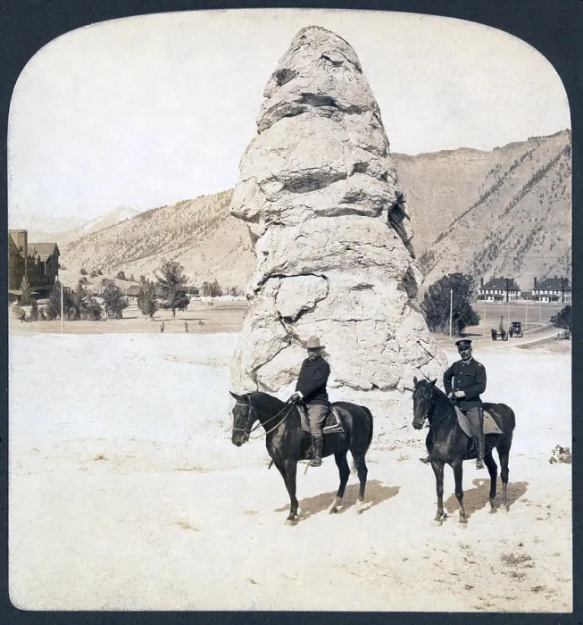 Framed Print : President Roosevelt's western tour--visiting Liberty Cap, Yosemite National Park, California. stereocard ca. 1903