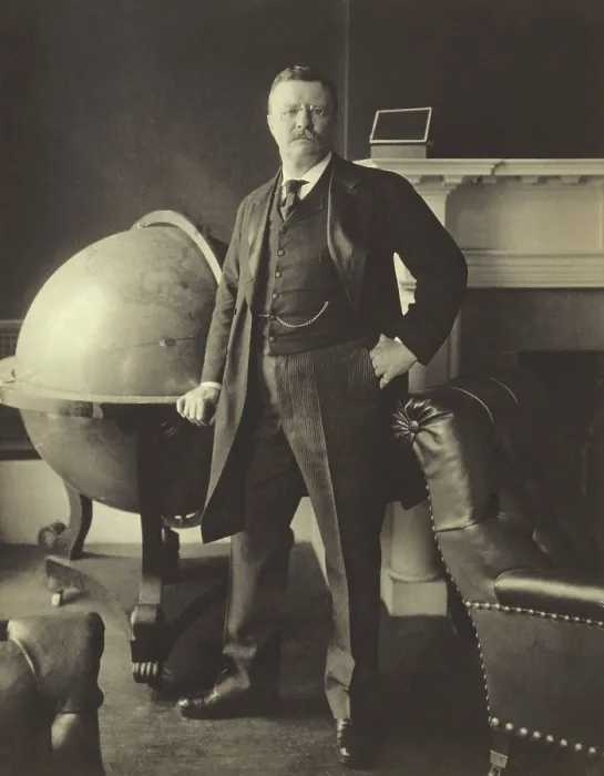 Framed Print : President Theodore Roosevelt (1858-1919), in 1903. The United States emerged as a recognized World Power during his presidency Framed Print : President Theodore Roosevelt (1858-1919), in 1903. The United States emerged as a recognized World Power during his presidency
