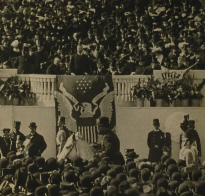 Framed Print : President Theodore Roosevelt delivering his inaugural address in front of the Capitol, Washington, D.C. Roosevelt. March 4, 1905.t of the Capitol, Washington, D.C. Roosevelt