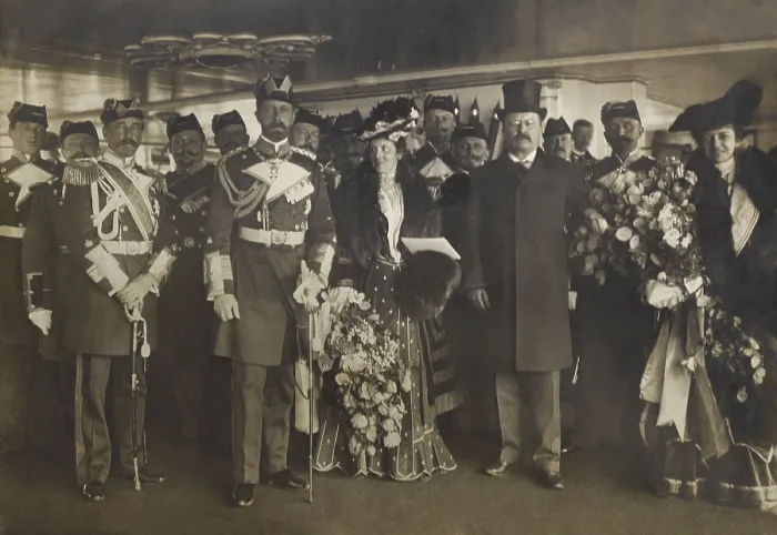Framed Print : President Theodore Roosevelt with group including Prince Henry of Prussia, Feb. 25, 1902