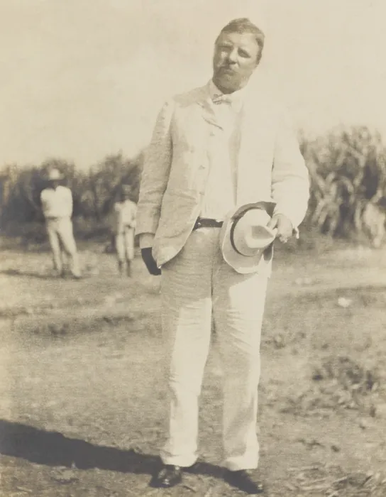 Framed Print : President Theodore Roosevelt at the railroad station in Arecibo, Puerto Rico, Nov. 21-22, 1906