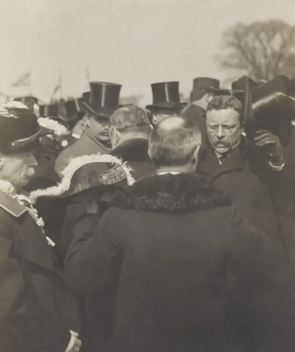 Framed Print : President Theodore Roosevelt receiving congratulations from diplomats at his inauguration. March 4, 1905 (BSLOC_2016_14_154) Framed Print : President Theodore Roosevelt receiving congratulations from diplomats at his inauguration. March 4, 1905 (BSLOC_2016_14_154)