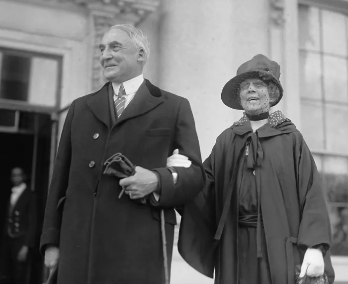 Framed Print : President Warren Harding and First Lady Florence Kling Harding. March 5, 1923