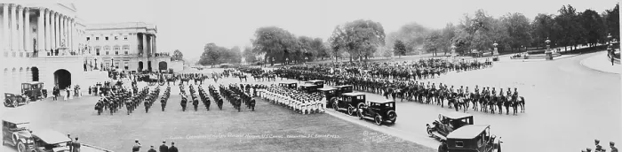 Framed Print : President Warren Harding's (1865-1923) funeral, a panoramic view of the ceremonies at the U.S. Capitol, Washington, D.C. August 8, 1923