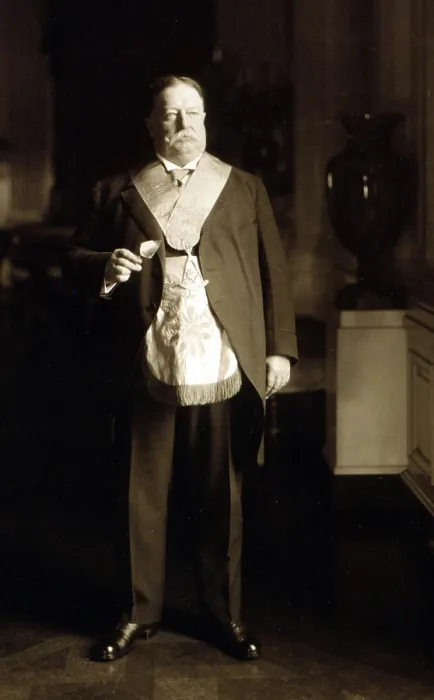 Framed Print : President William Howard Taft (1857-1930), in Masonic regalia. 1911