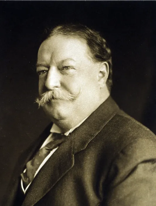 Framed Print : President William Taft (1857-1930) in a portrait made on March 11, 1909, just after his inauguration to the US presidency
